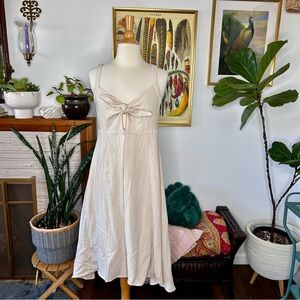 Astr the lebel tie front dress